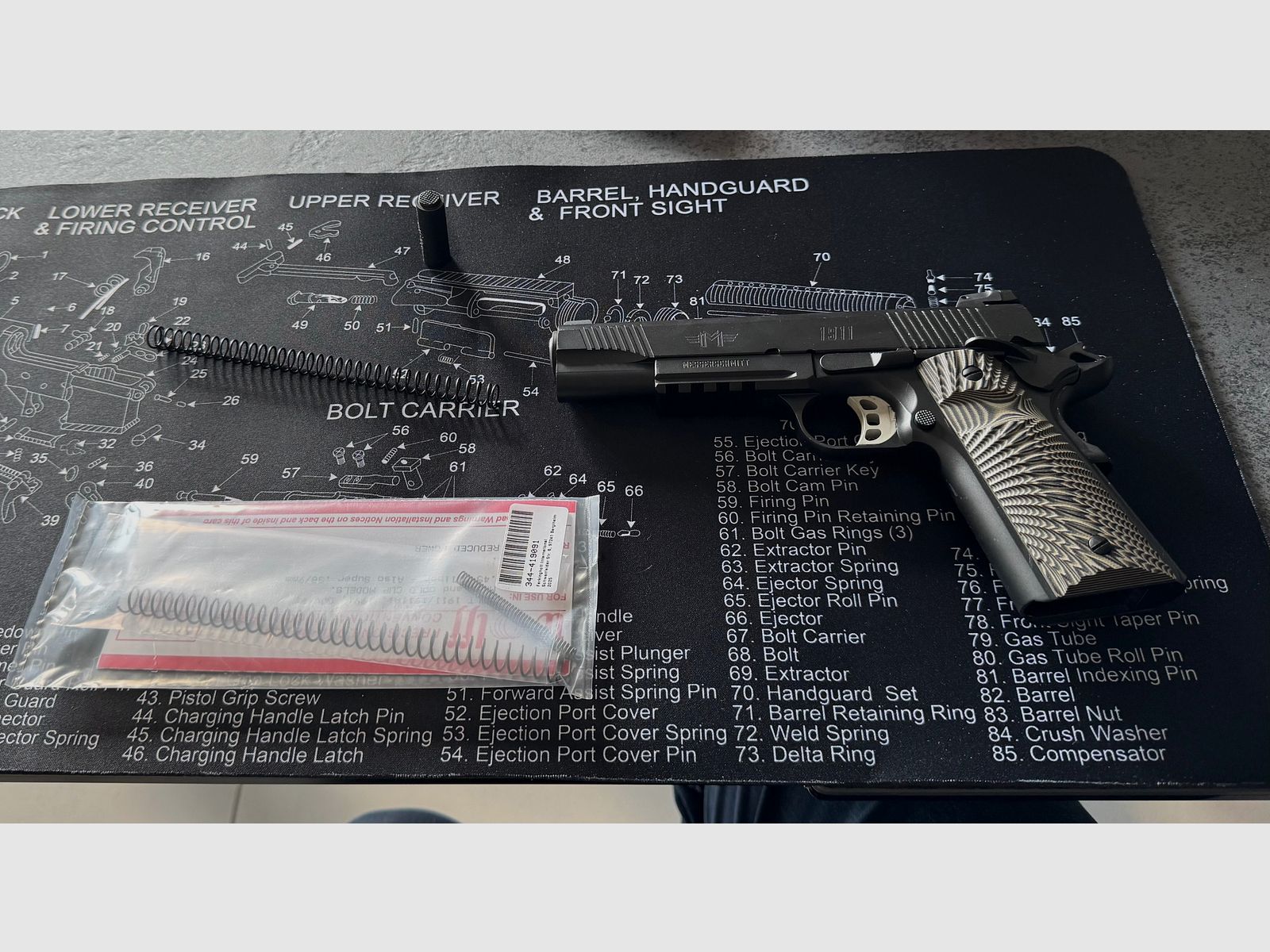 Pistole Messerschmitt 1911 Schwarz PC9 5″, Kal. 9mm