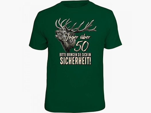 "Jäger über 50" T-Shirt Herren (Grün)