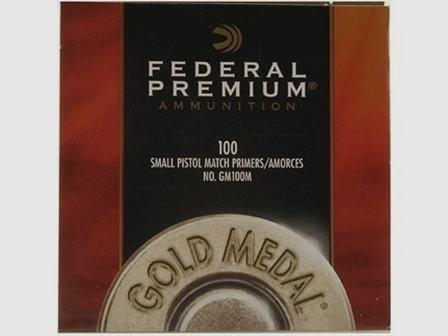 Federal Primers GM100M Small Pistol Match 100 pieces