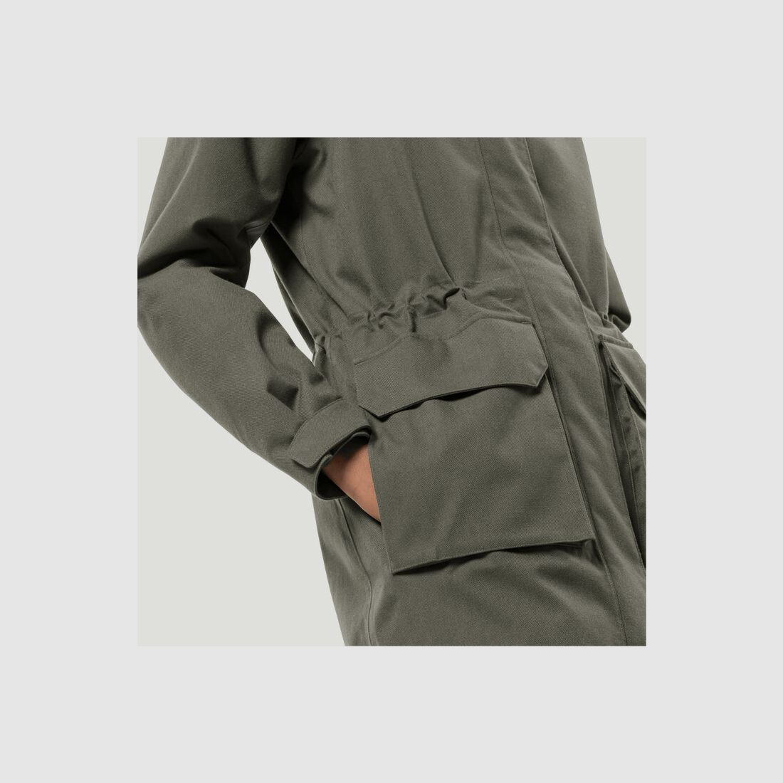 Jack wolfksin Fierce Wind Parka W Dusty Olive, Bild 5 von 6