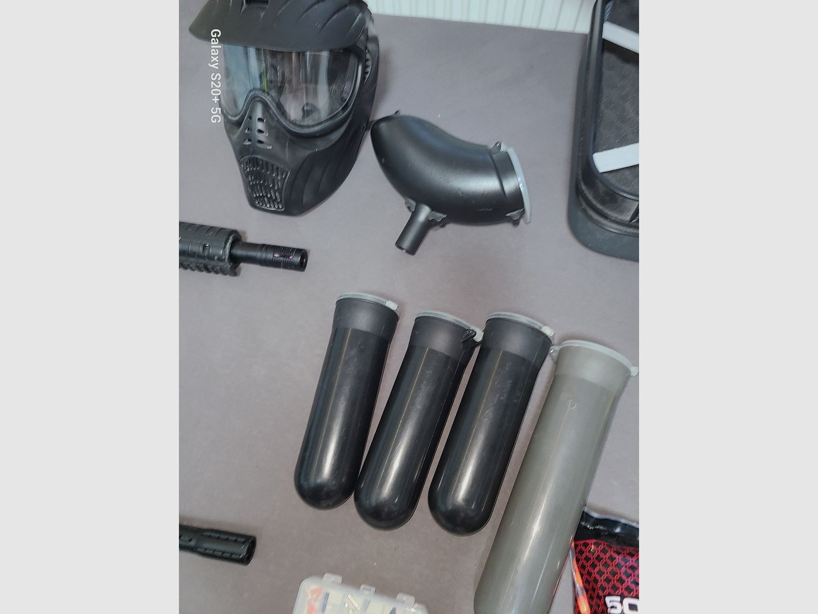 KOMPLETT SET TIPPMANN SIERRA ONE  und  BRAVO ON ELITE cal. 68 ! TOP ! mit viel ZUBEHÖR PAINTBALL  HOME DEFENCE HEIMVERTEIDIGUNG 