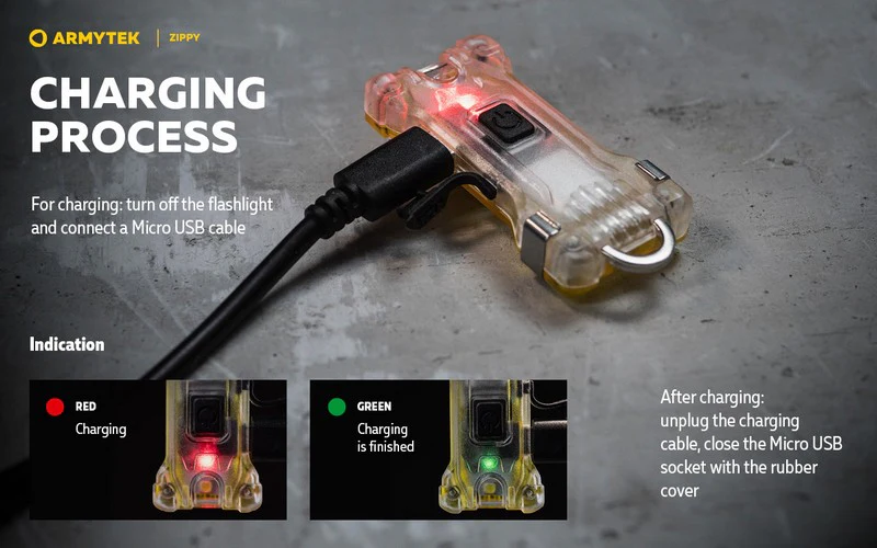 LAMPE ARMYTEK Zippy – 200 Lumen – Grau, Bild 21 von 24