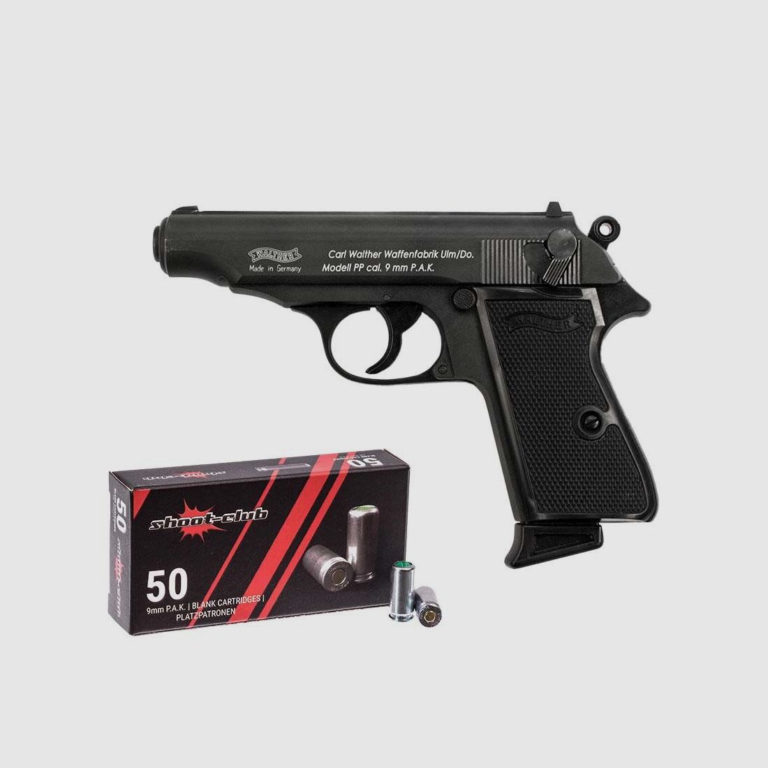 Walther PP Schreckschusspistole 9mm + Platzpatronen