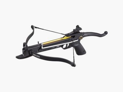 175 fps Recurve-Pistolenarmbrust: 80 lbs Cobra Aluminium in schwarz inkl. 23 Bolzen, Ek Archery