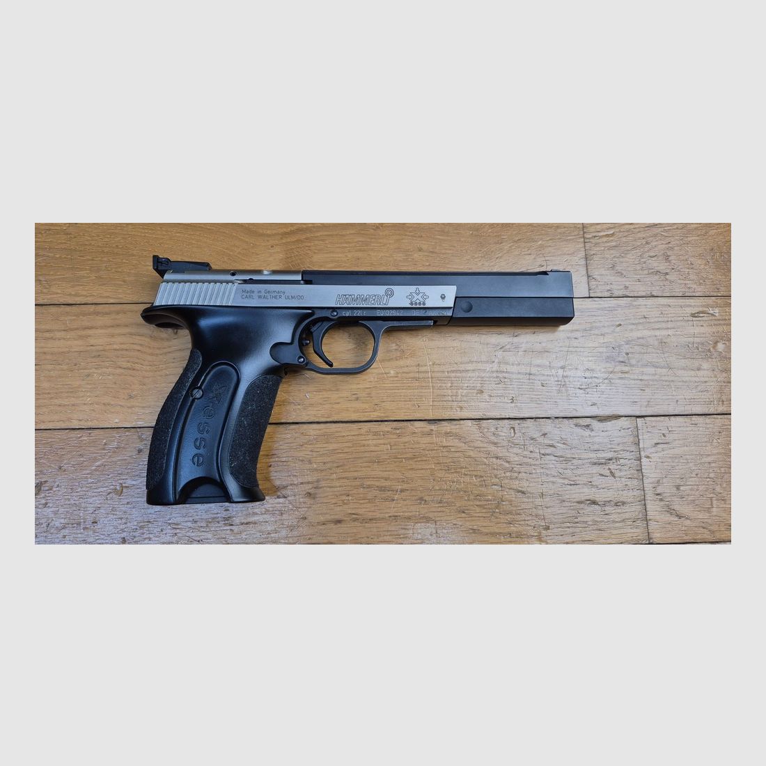 Sehr guter Sportpistole Hammerli – Modell X-ESSE Sport – Kal. 22LR – Schweizer Qualität, aber Made in Germany! – Exzellentes Trainingswerkzeug – Mit Originalkoffer und Chamber Marker – Zu reinigen – TBE, Bild 2 von 20