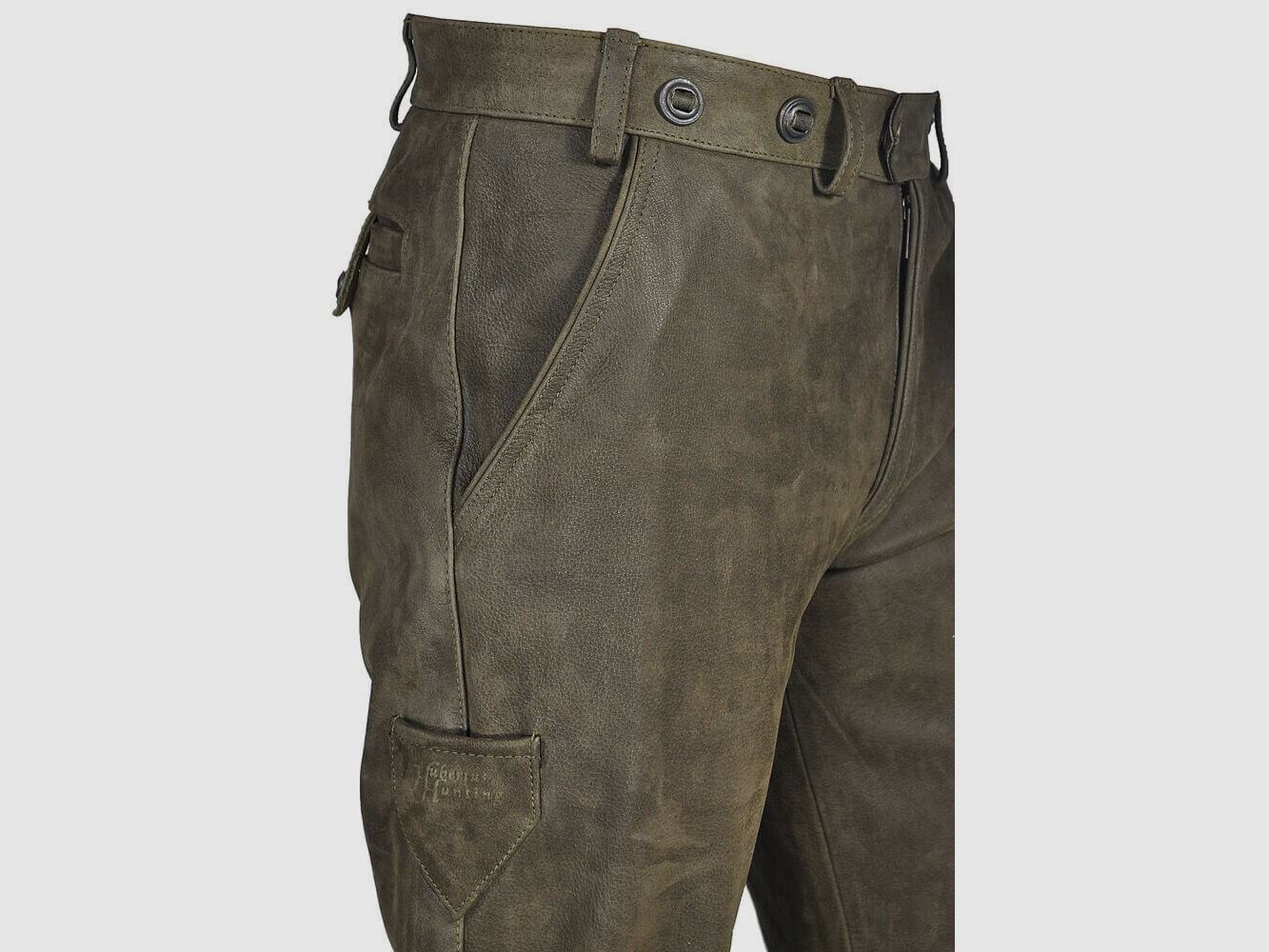 Hubertus Lederjagdhose Trapper