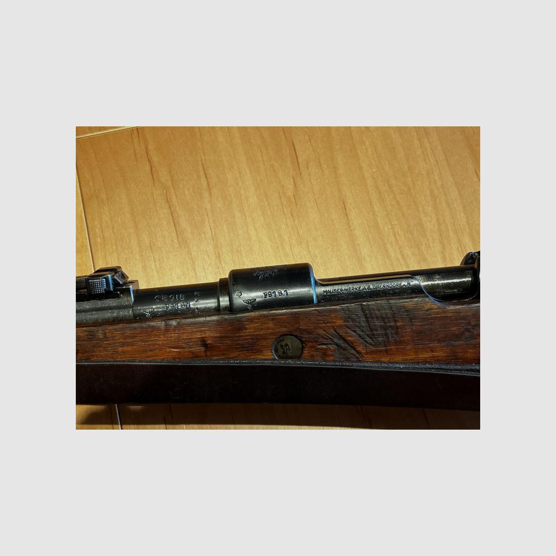 - Deutscher K98 Kal. 8x57IS Mauser 1941 Portugal, nummerngleich(bis auf Sicherung)98k top Zustand -