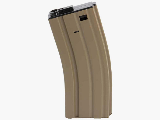Specna Arms M4 de acero de 120 disparos Midcap cargador de repuesto Airsoft (tan)