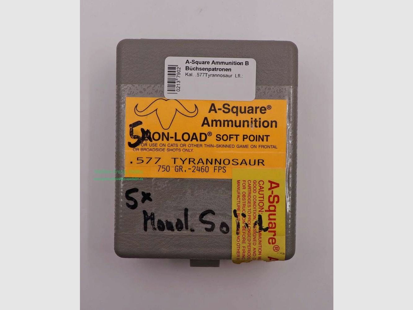 A-Square Munitie Geweerpatronen .577 Tyrannosaur