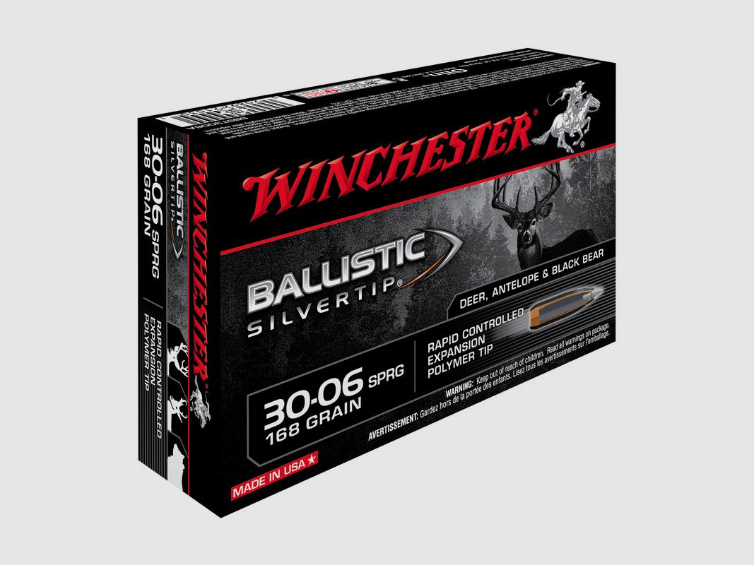 WINCHESTER 30-06 BALLISTIC SILVERTIP 168gr X20, image 6 sur 10