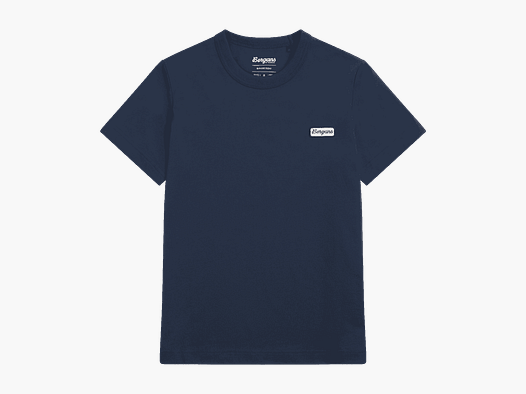 Bergans Logo Cotton Tee Women Navy Blue M