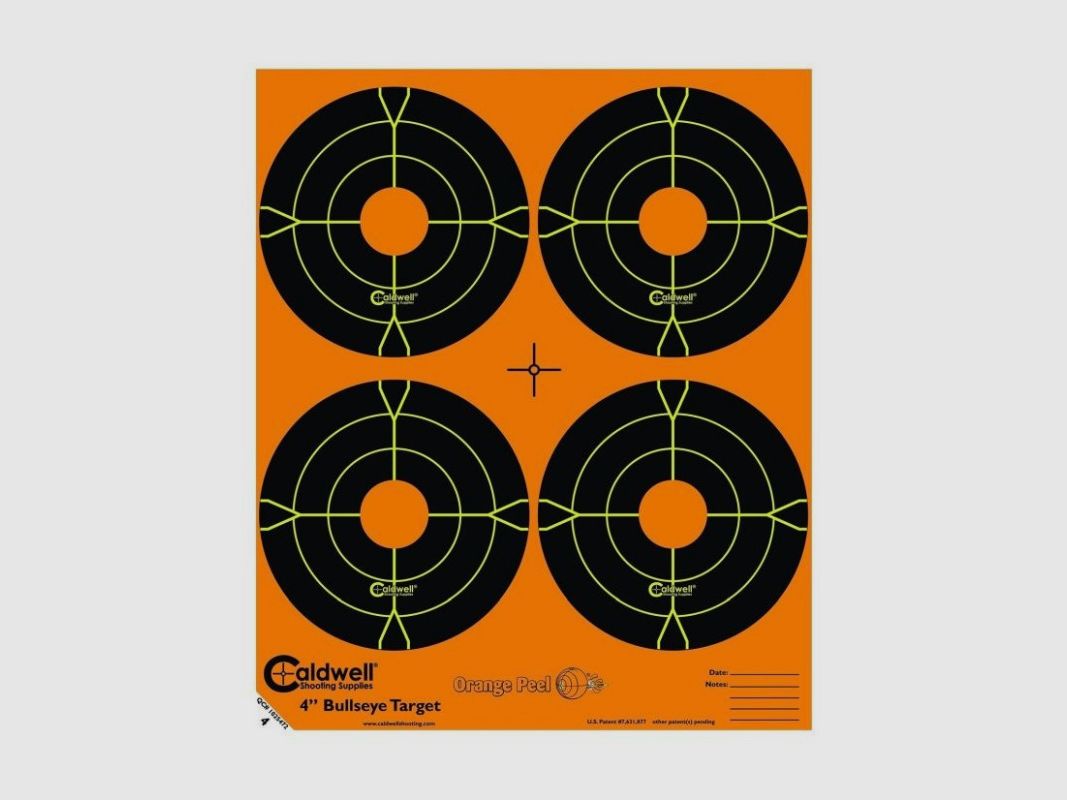 CALDWELL BLANCO BULLSEYE 4 PULGADAS