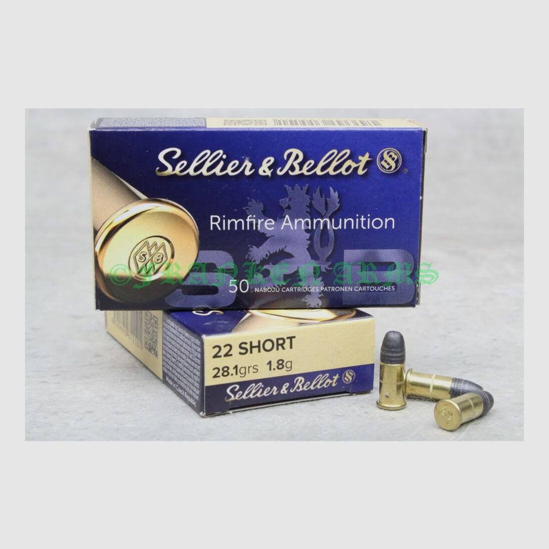 Sellier&Bellot .22 short Target 28gr. 1.8g 50 pieces quantity discounts
