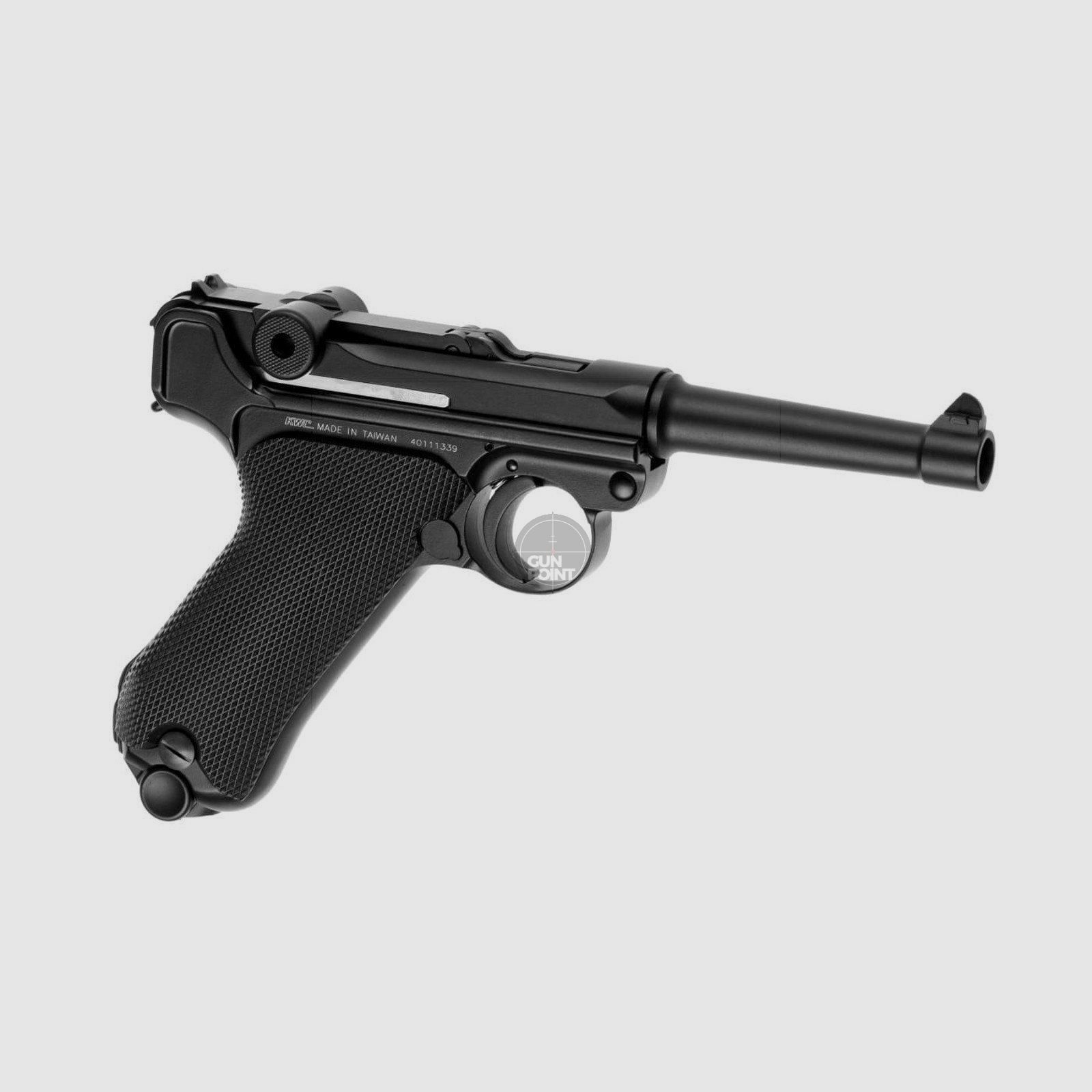Airsoft - Pistool - KWC P08 Full Metal Co2 - vanaf 18, meer dan 0,5 Joule