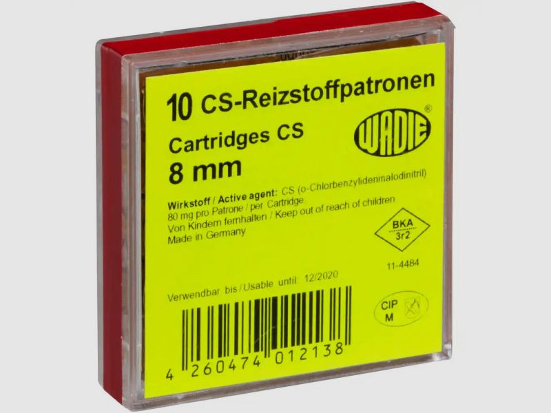WADIE 8MM CS REIZSTOFFPATRONE- 10 SCHUSS