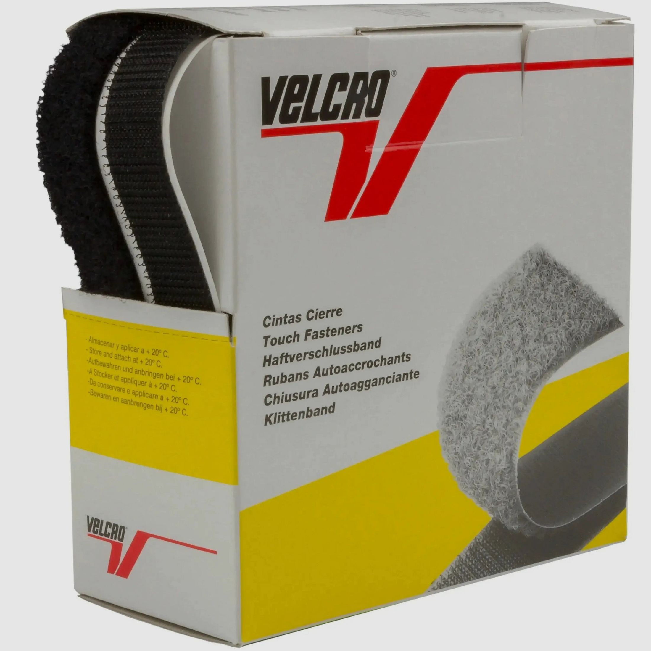 Ruban Velcro Relags 5 m auto-adhésif noir