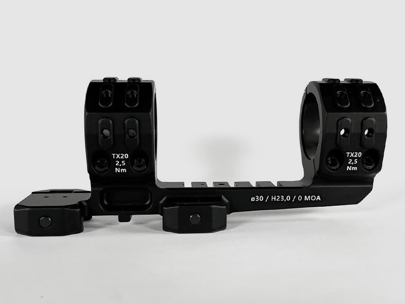 ERATAC Blokmontage T7, verlengd ø 30 mm + 23 mm hoogte (0 MOA helling)