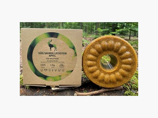 Wildlutscher Liksteen zoet/zuur appel voor reewild en herten