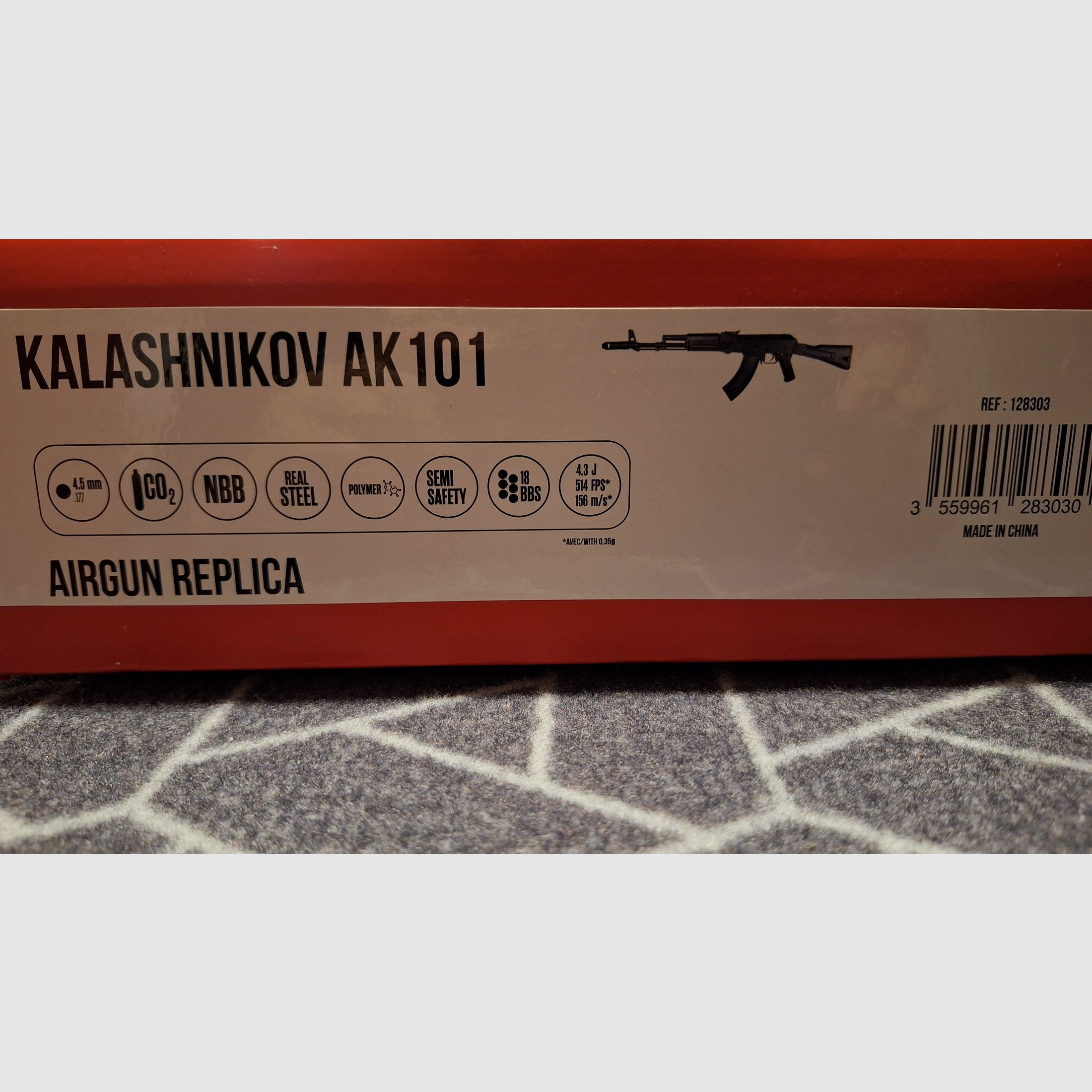 Kalashnikov AK101 G.S.G. Co2-Rifle de aire 4,5 mm-NUEVO!