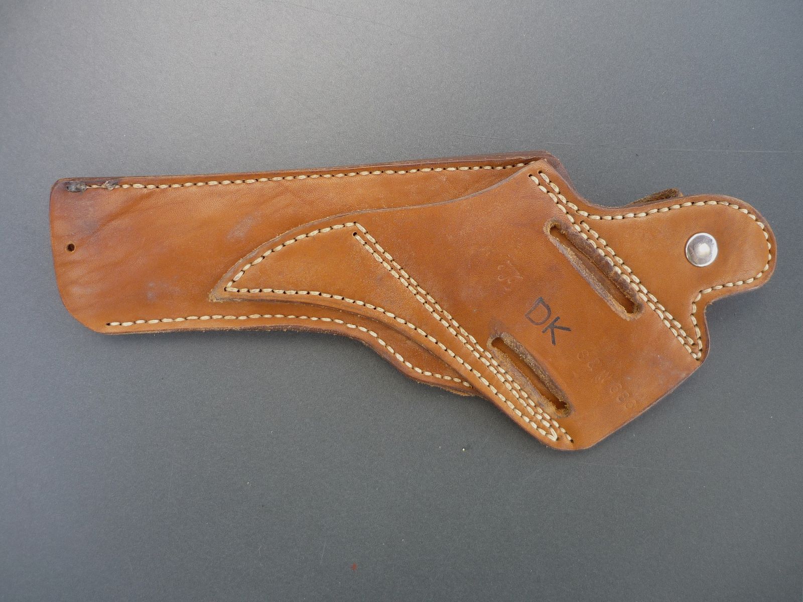 HKDesign - Holster mit Leder Kornschiene und zwei Ziehwinkeln - für S&W 686 6" - Gebraucht - Rechtshänder