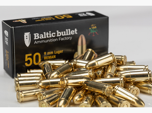 9×19 Baltic Geschoss 8 g / 124 gr / 1000 Stk