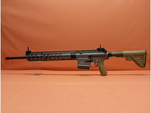 Ha.Büchse .308Win Heckler&Koch/H&K MR308 A3 20" Lauf RAL8000 HKey, Gas-Piston-System HK417/G28