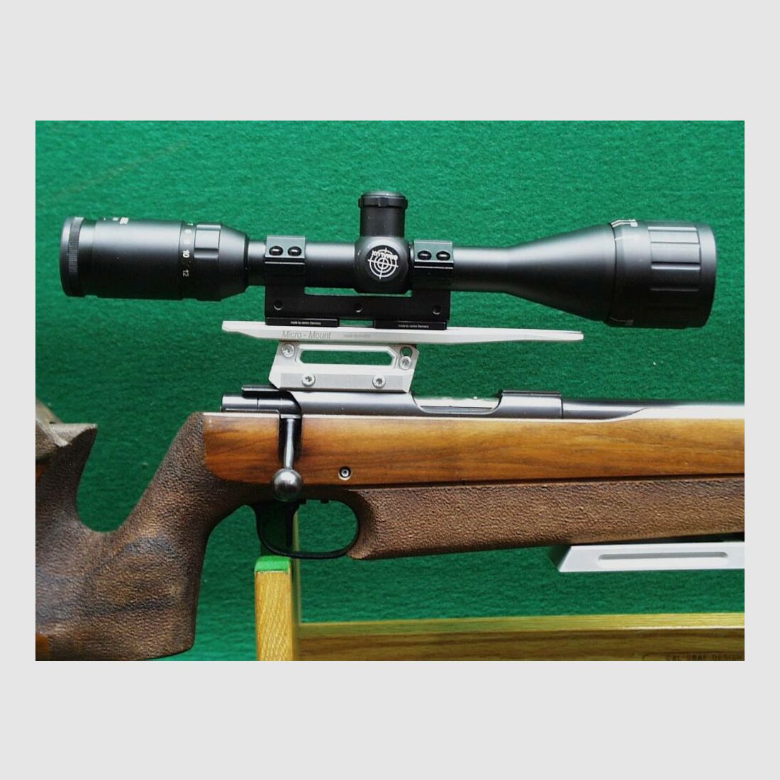 Walther match rifle with scope