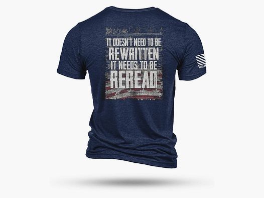 T-Shirt REREAD - Not ReWritten, navy