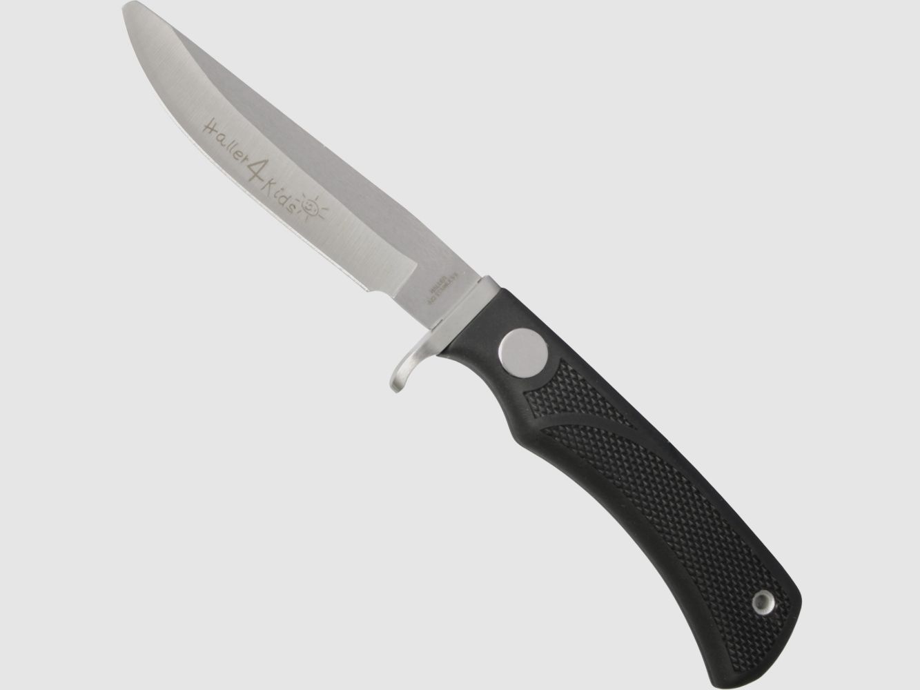 Kindermesser schw. Gummigriff