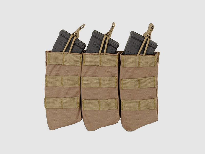 Open Top Triple 7.62x39 AK Mag Pouch - COYOTE [8FIELDS]