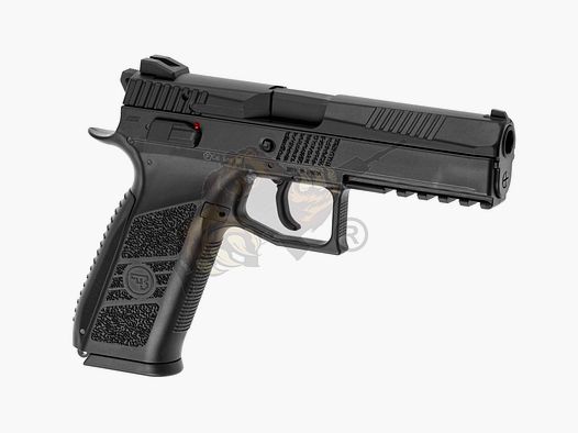 CZ P-09 Metall Slide  Airsoft Pistole GBB, incl. Case, Schwarz -F-