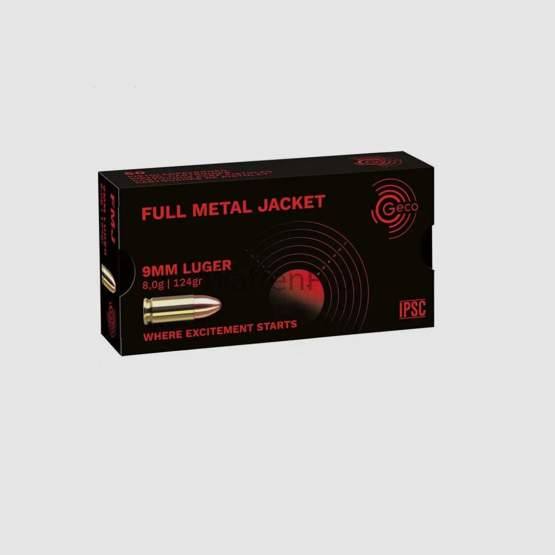 Geco Full Metal Jacket 8.0g/124grs.