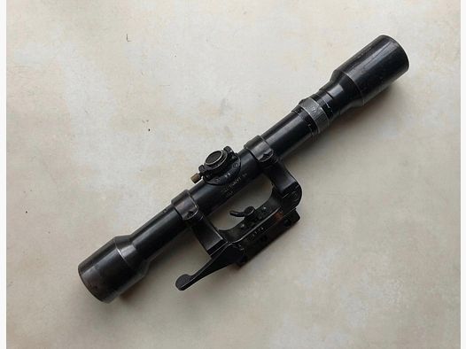 Telescopio ZF39 obiettivo Dialyt X5 K98 Mauser della Seconda Guerra Mondiale.