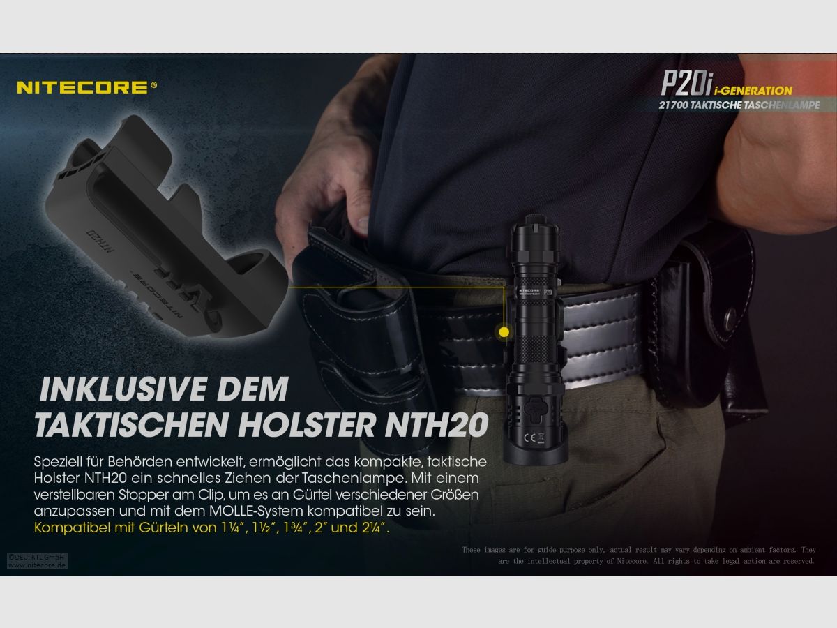Nitecore P20I flashlight P20i 1800 lumens