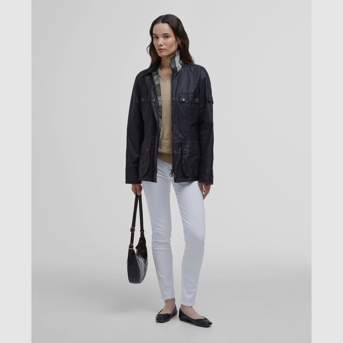 BARBOUR Wachsjacke Arlo Utility Royal Navy/Ancient Tartan