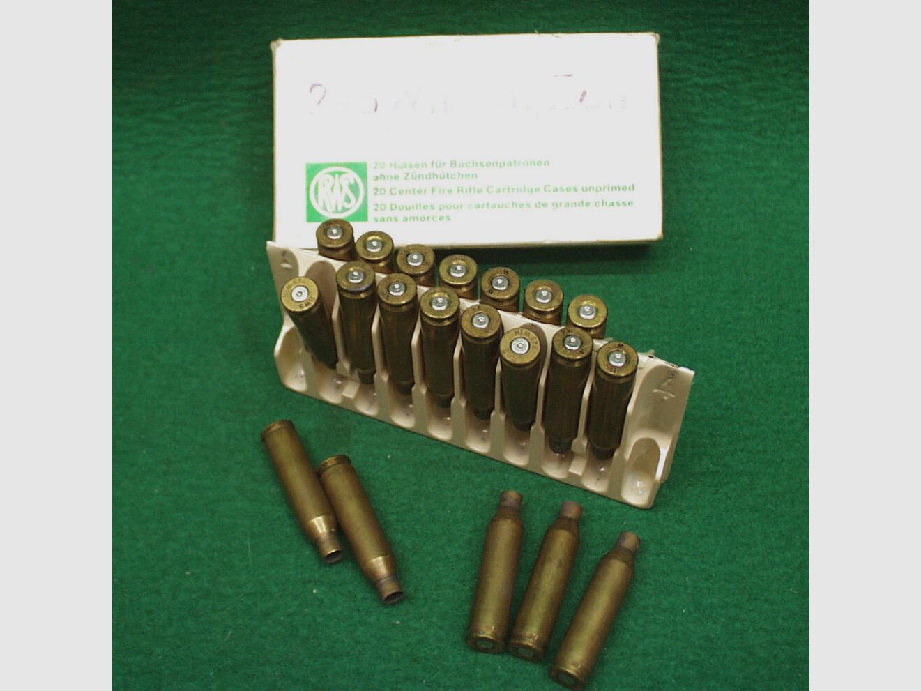 RWS Hülsen .243win., gebraucht