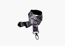 Glock Schlüsselband/Lanyard – Schwarz Pistolen-Camouflage Satin – Metall-Karabiner