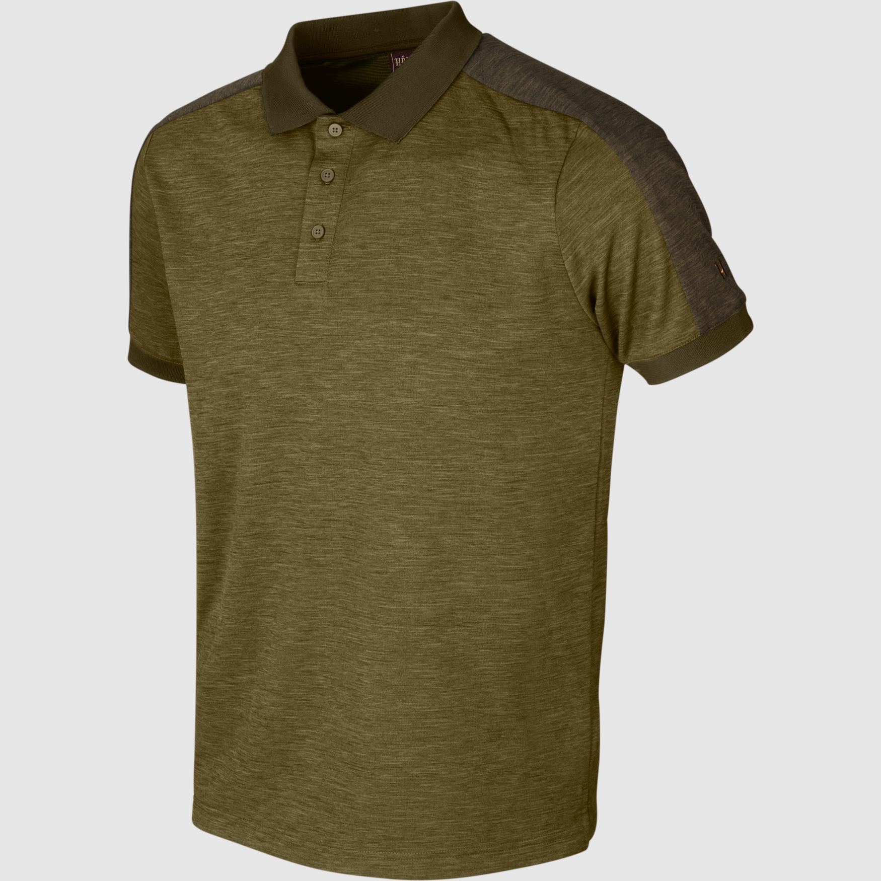 Härkila Tech Polohemd Dark Olive/ Willow Green