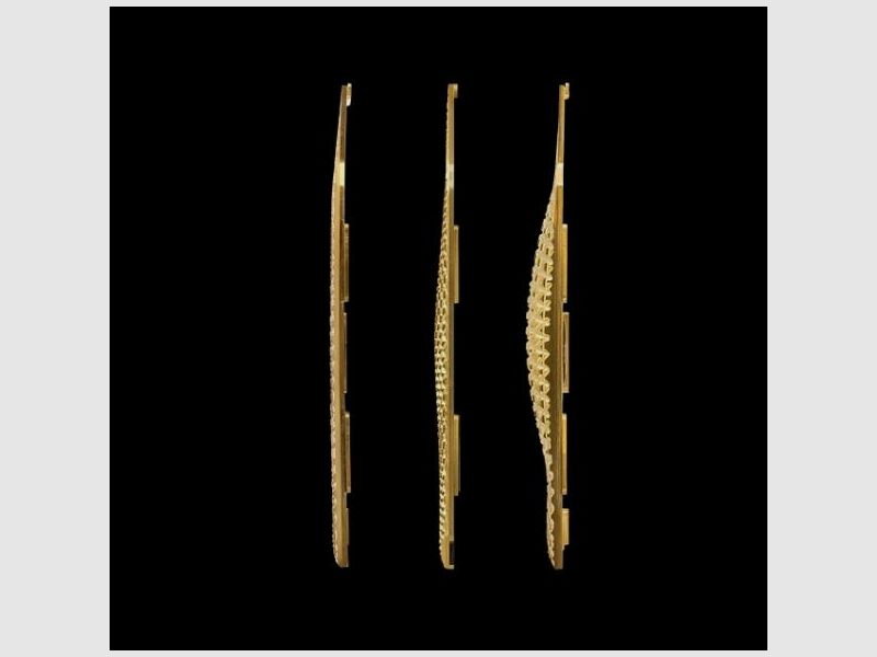 Laugo Arms Griffschalen Messing - Brass /Creator Gr. M -Snowflake