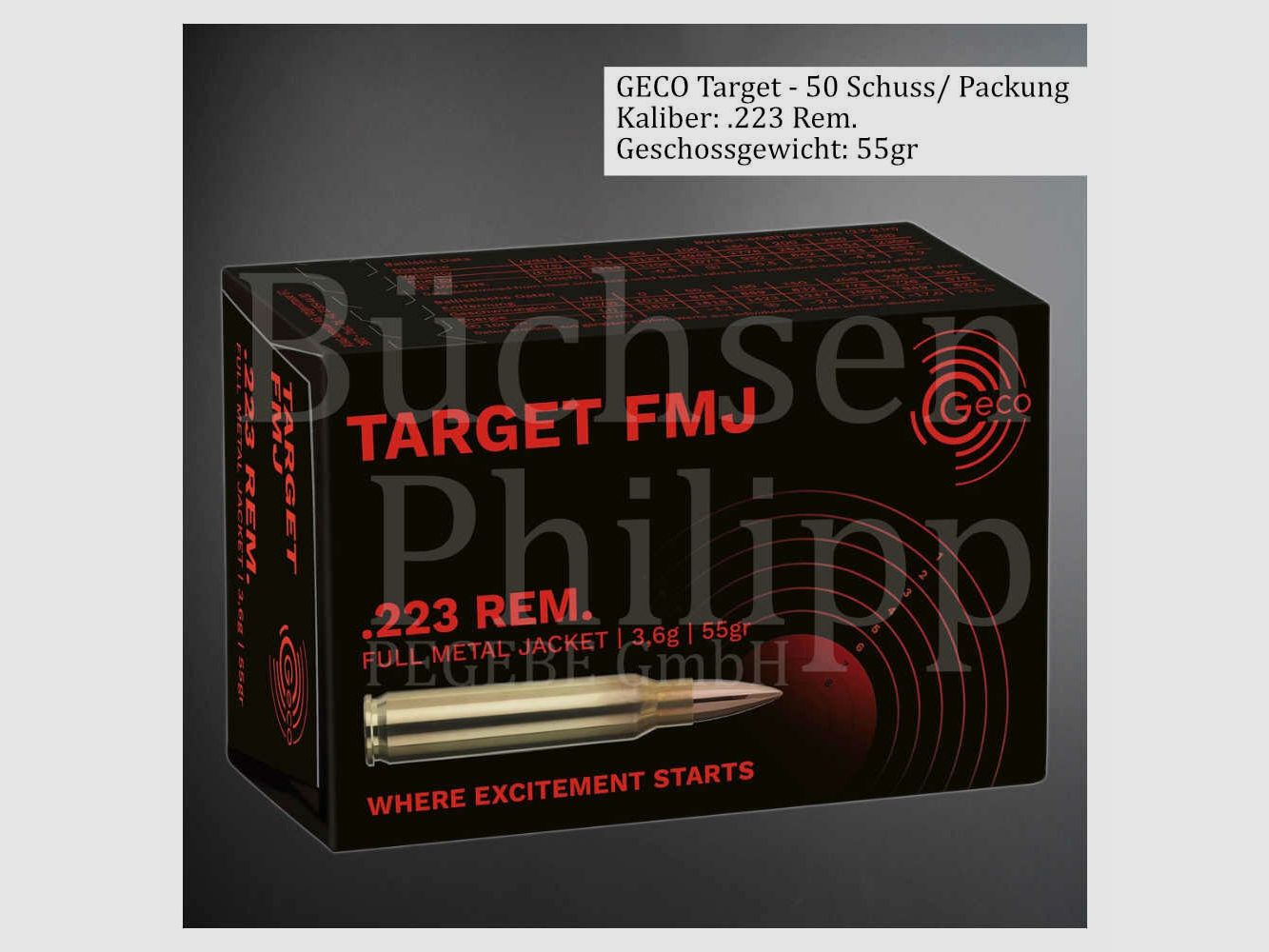 Geco .223 Rem 55gr Target