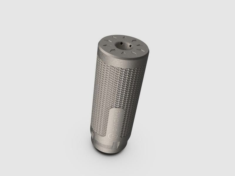 Q Works Silencer for EWB Weapons H Series Compact (.224 /5.6mm) Titanium M15x1
