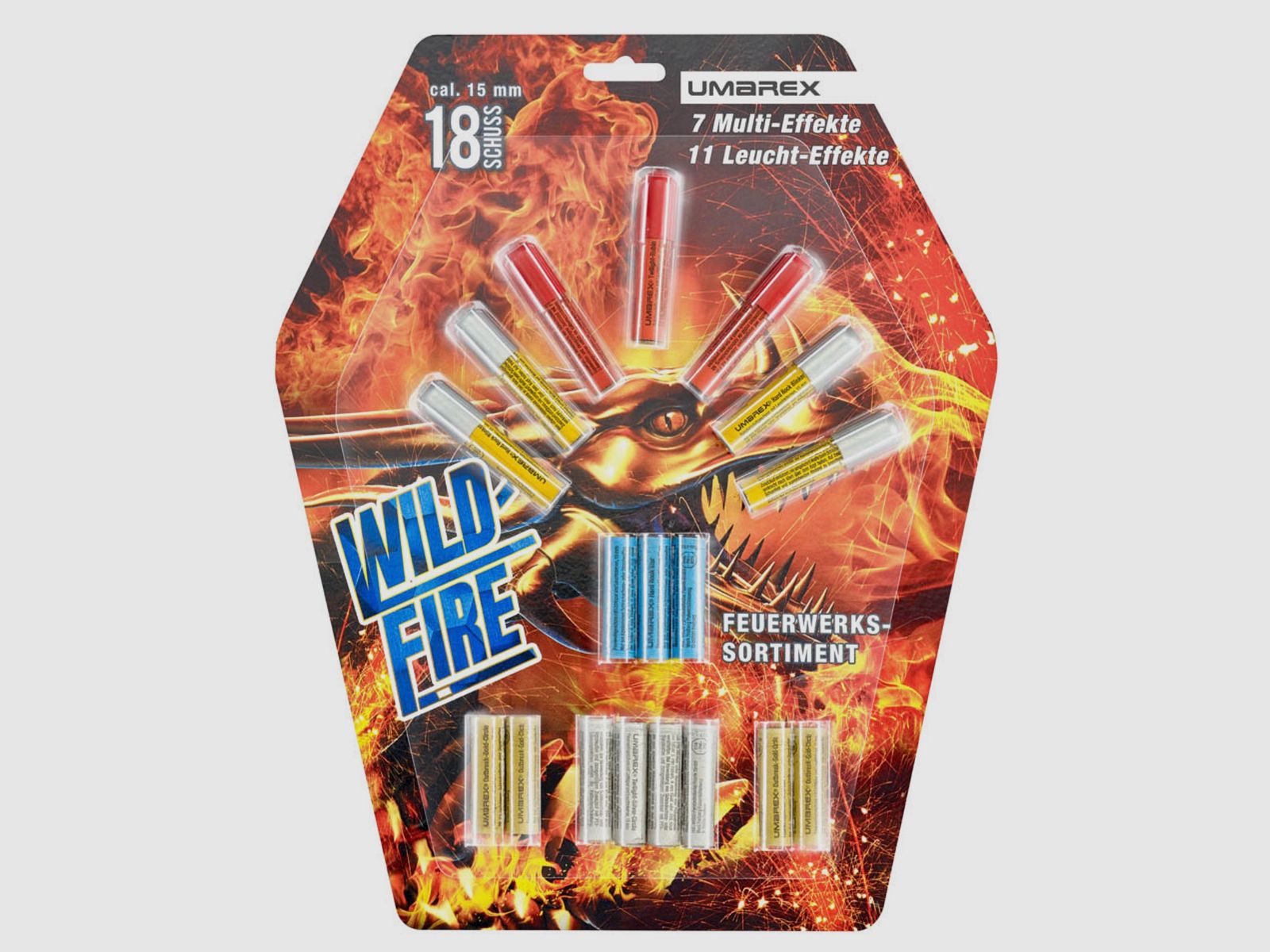 Umarex 4.1498 Wildfire Blister 18 Schuss Multi und Leuchteffekte Pyro