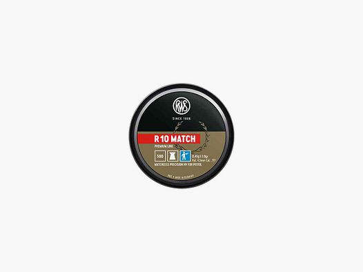RWS R10 Match Diabolo diametro 4,50 mm peso 0,53 grammi 500 pz