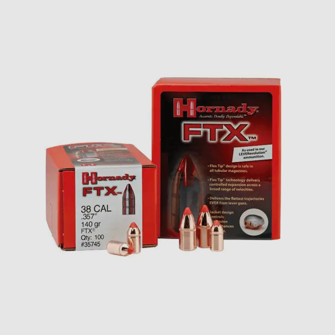 WIEDERLADUNGSGESCHOSSE – HORNADY – P45 Kal .452 225 gr FTX® (45 Colt) (100 STK)