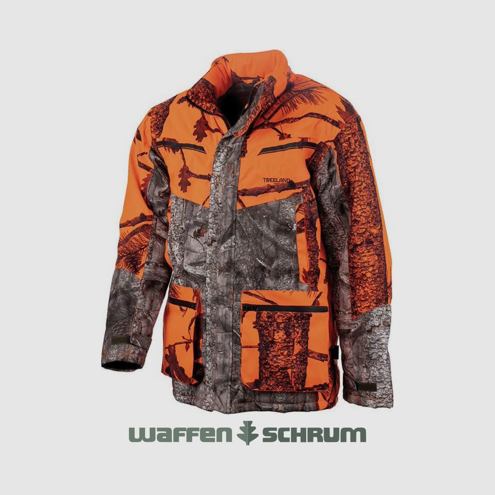 Treeland Signaljacke Treeland Orange Camouflage