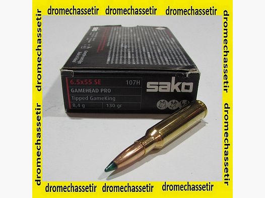 Box mit 20 Patronen 6.5×55 Sako Gamepro Head 130 grains