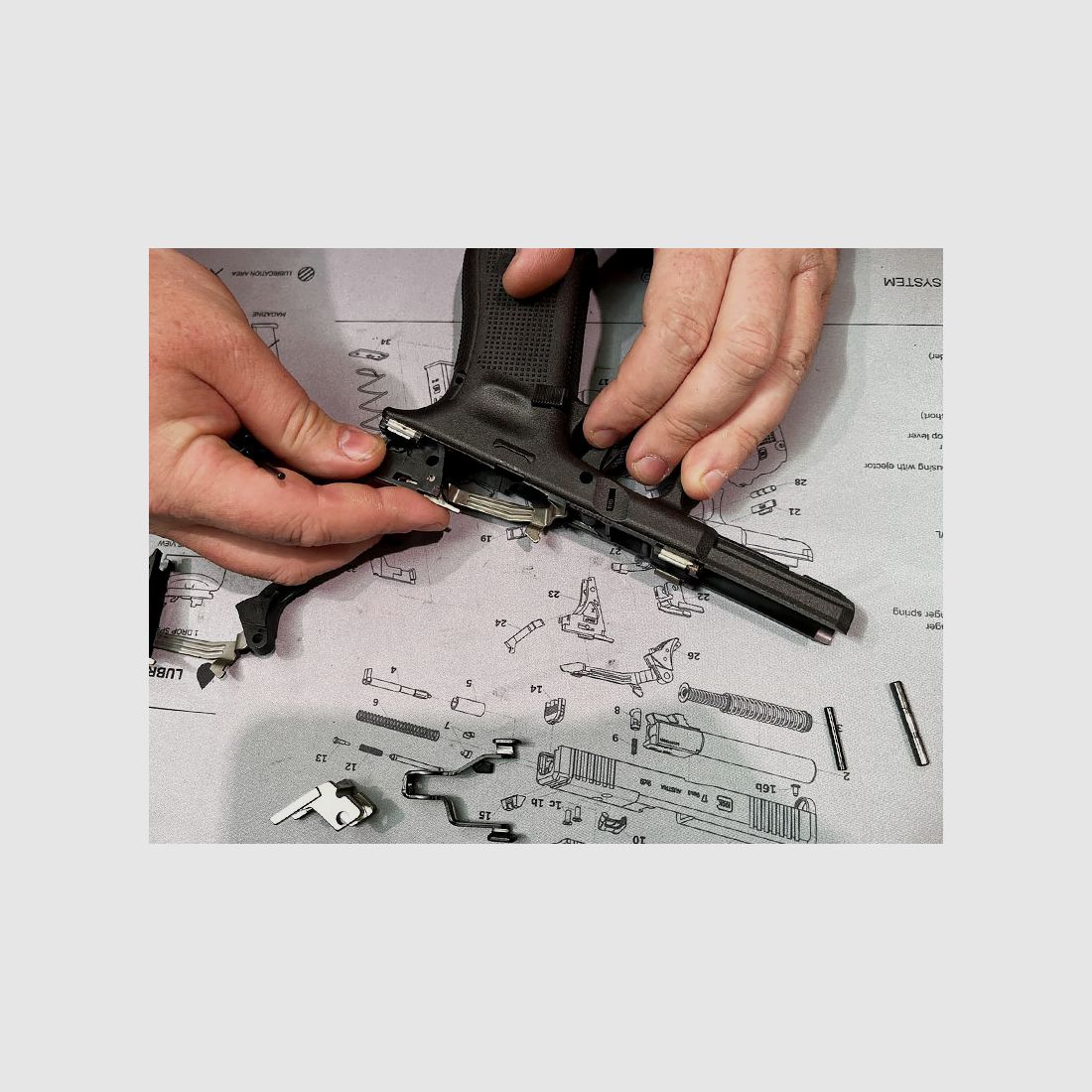 The workshop service - installation of triggers Glock Performance Trigger & Timney Alpha Trigger