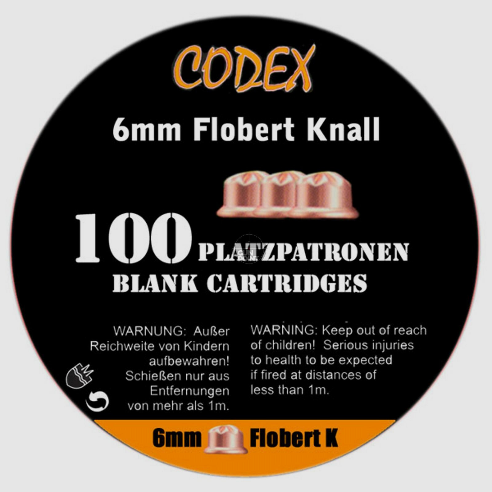 CODEX Platzpatronen - 6 mm Flobert Knall - 100 Stck