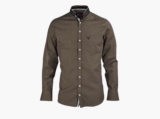 OS-Trachten Koszula z Długim Rękawem Slim Fit