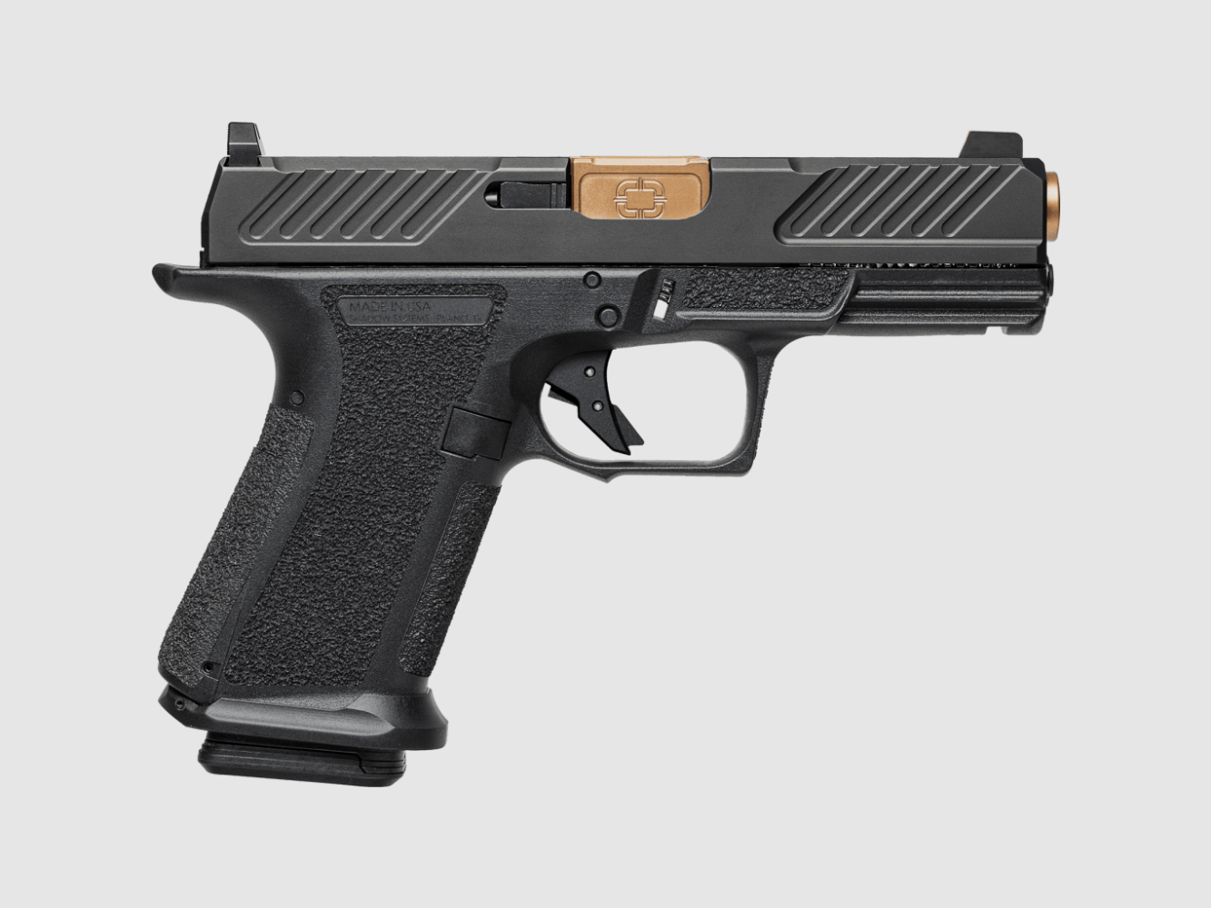 Shadow Systems Pistole MR920 Combat, 9mm Luger, 4" Lauf geflutet Bronze, 15+1